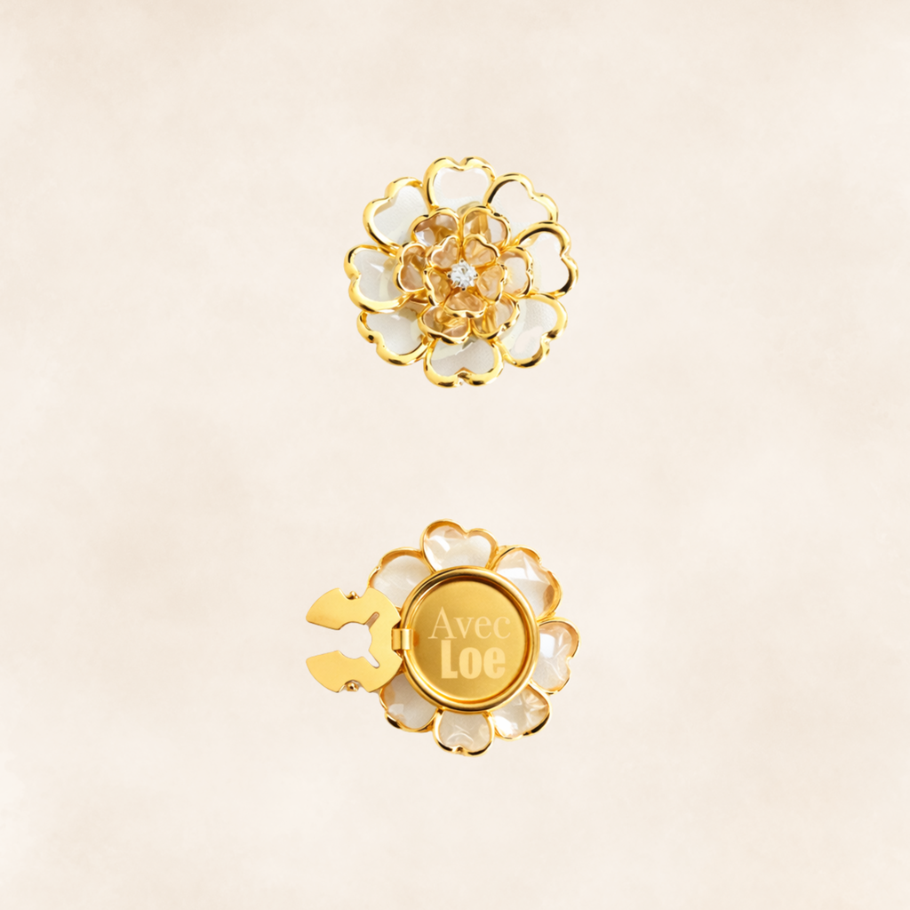 Button covers Fleur de champagne