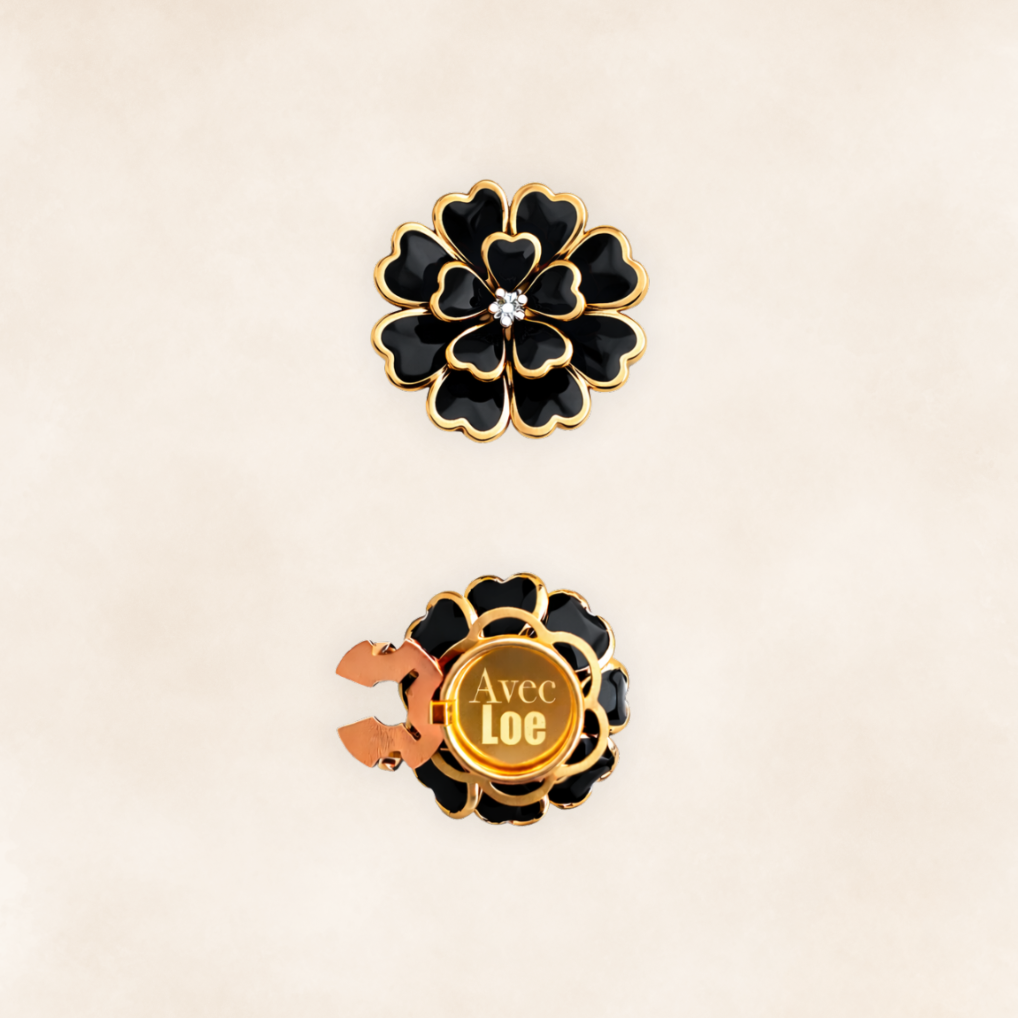 Button covers fleur de nuit