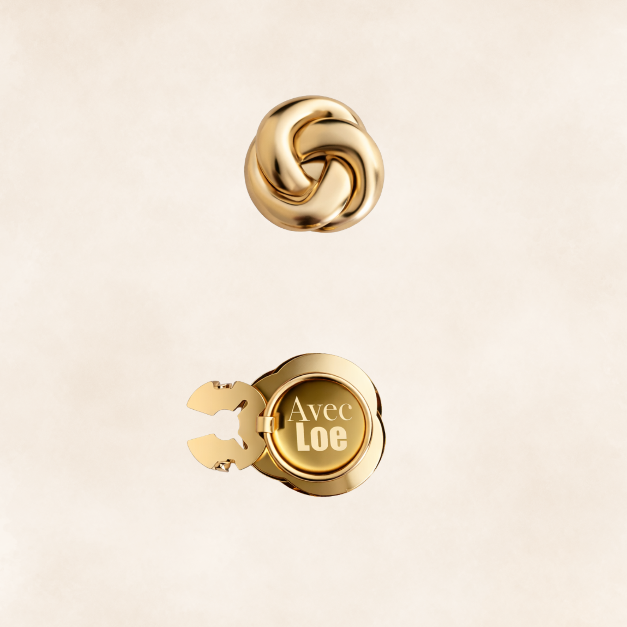 Button covers noeud d'or