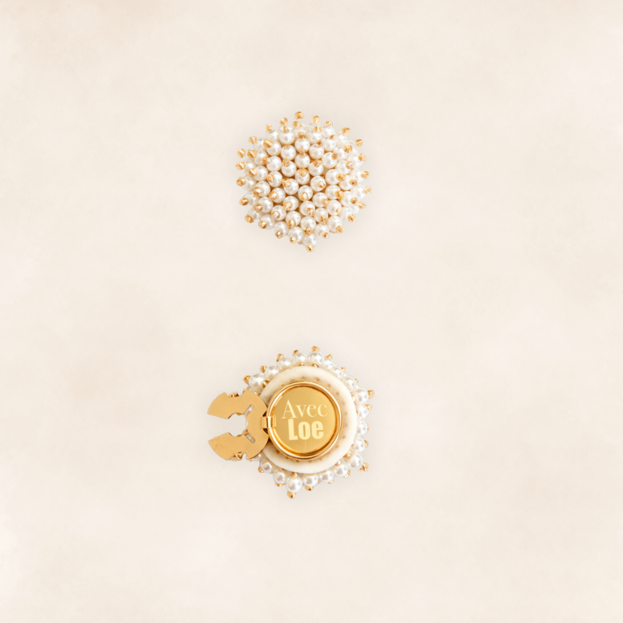 Button covers nuage de perles