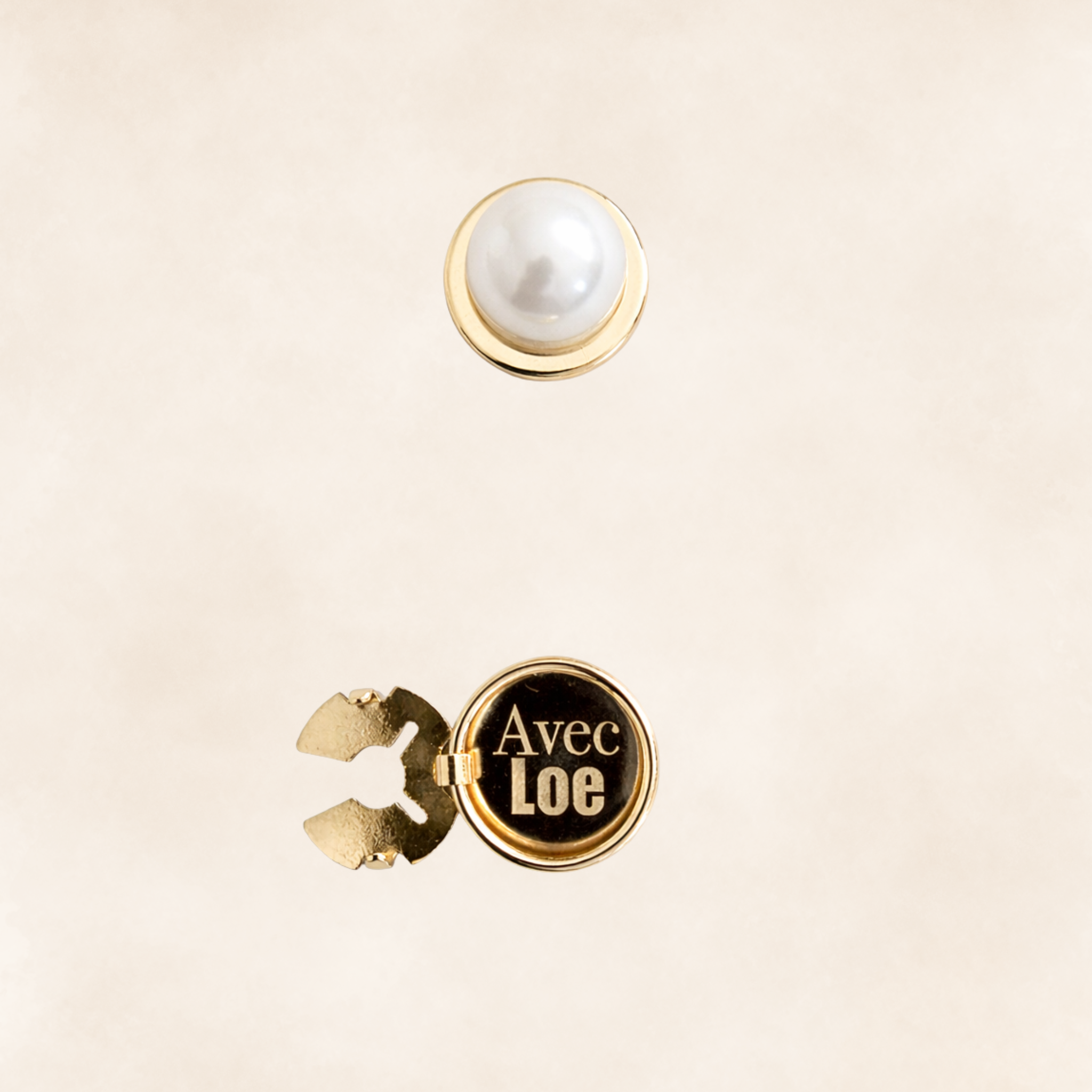 Button covers Perle de lune gold
